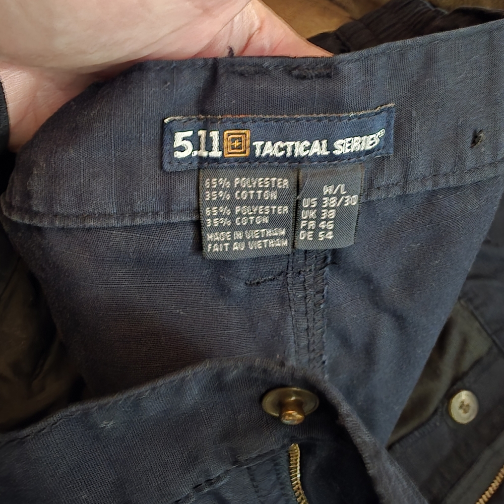 5.11 Tactical Series Men's Dark Blue Elastic Waist Pant